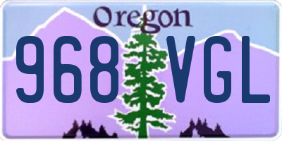OR license plate 968VGL