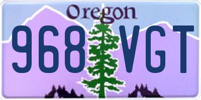 OR license plate 968VGT