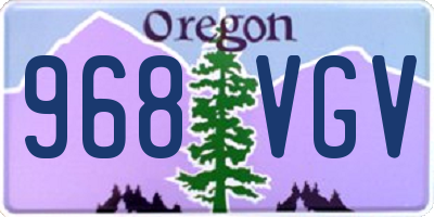 OR license plate 968VGV