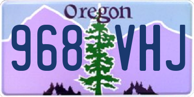 OR license plate 968VHJ