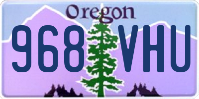 OR license plate 968VHU