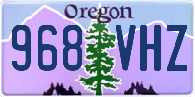 OR license plate 968VHZ