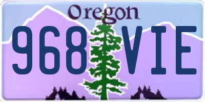 OR license plate 968VIE