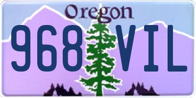 OR license plate 968VIL