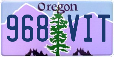 OR license plate 968VIT