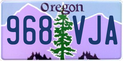 OR license plate 968VJA