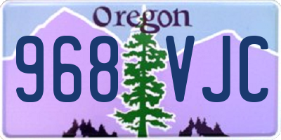 OR license plate 968VJC