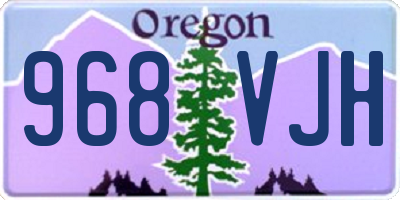 OR license plate 968VJH