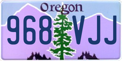 OR license plate 968VJJ