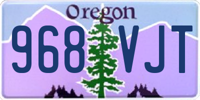 OR license plate 968VJT