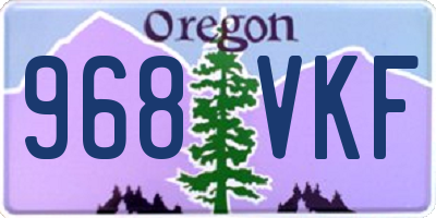 OR license plate 968VKF