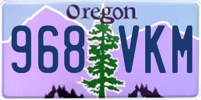 OR license plate 968VKM