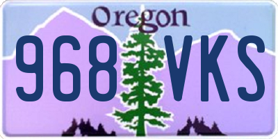 OR license plate 968VKS