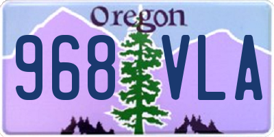 OR license plate 968VLA