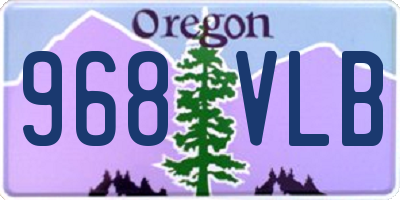 OR license plate 968VLB