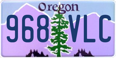 OR license plate 968VLC