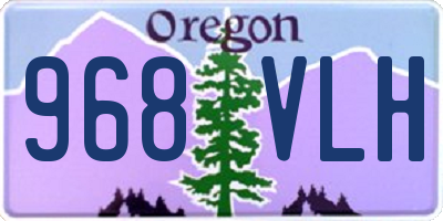 OR license plate 968VLH