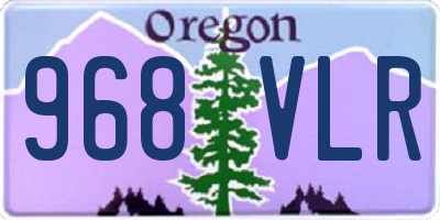 OR license plate 968VLR