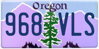 OR license plate 968VLS