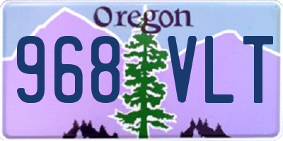 OR license plate 968VLT