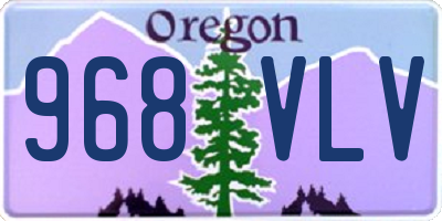 OR license plate 968VLV
