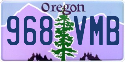 OR license plate 968VMB