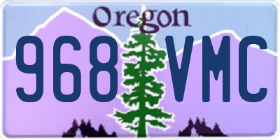 OR license plate 968VMC