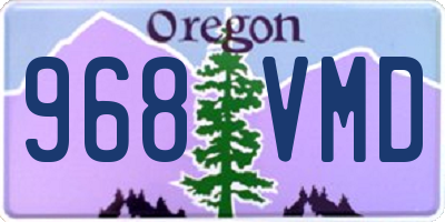 OR license plate 968VMD