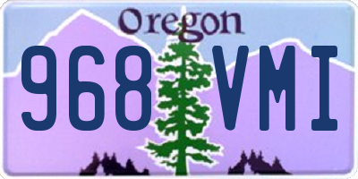 OR license plate 968VMI