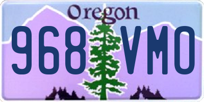 OR license plate 968VMO