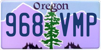 OR license plate 968VMP