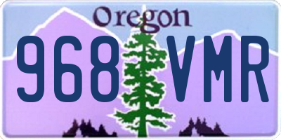 OR license plate 968VMR