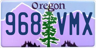 OR license plate 968VMX