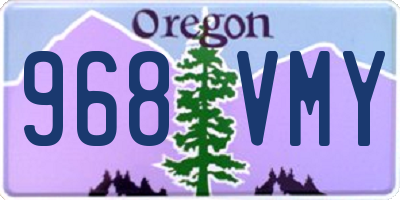 OR license plate 968VMY