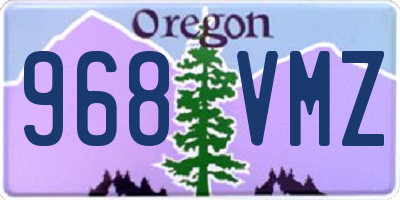 OR license plate 968VMZ