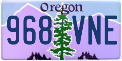 OR license plate 968VNE