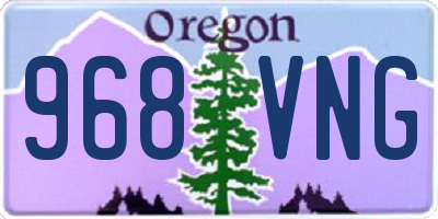 OR license plate 968VNG