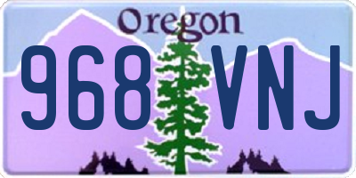 OR license plate 968VNJ