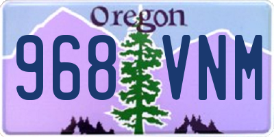 OR license plate 968VNM