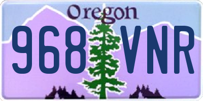 OR license plate 968VNR