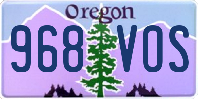 OR license plate 968VOS