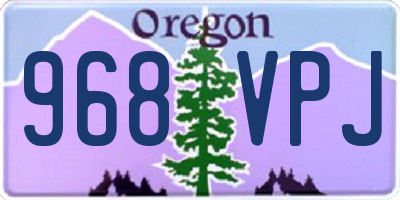 OR license plate 968VPJ