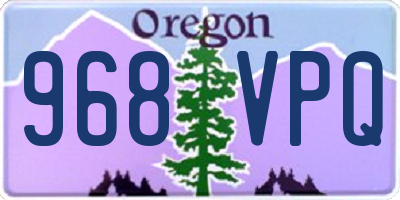 OR license plate 968VPQ
