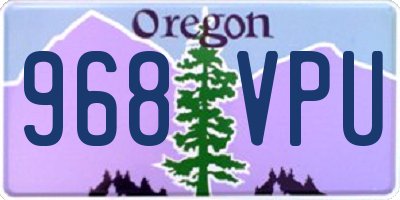 OR license plate 968VPU