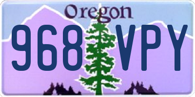OR license plate 968VPY