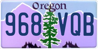 OR license plate 968VQB