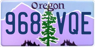 OR license plate 968VQE