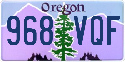 OR license plate 968VQF