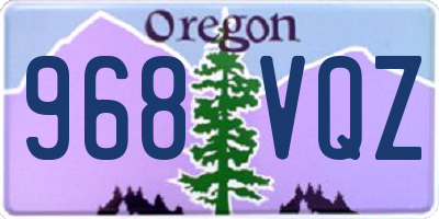 OR license plate 968VQZ