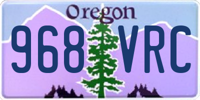 OR license plate 968VRC